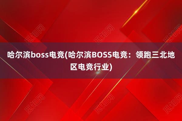 哈尔滨boss电竞(哈尔滨BOSS电竞：领跑三北地区电竞行业)