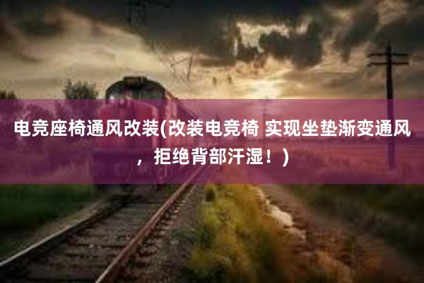 电竞座椅通风改装(改装电竞椅 实现坐垫渐变通风，拒绝背部汗湿！)