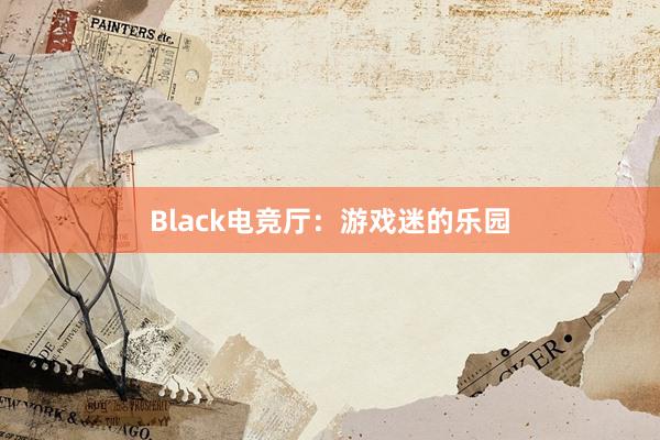 Black电竞厅：游戏迷的乐园