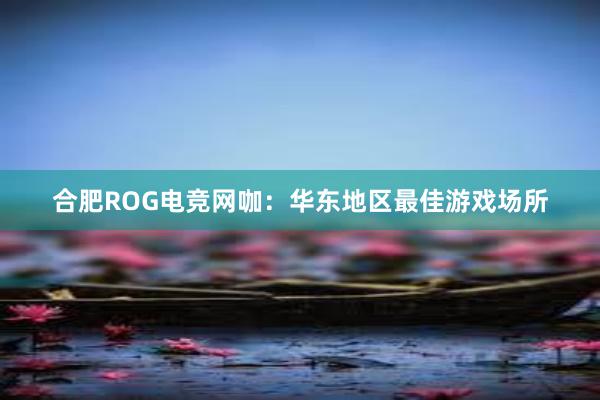 合肥ROG电竞网咖：华东地区最佳游戏场所